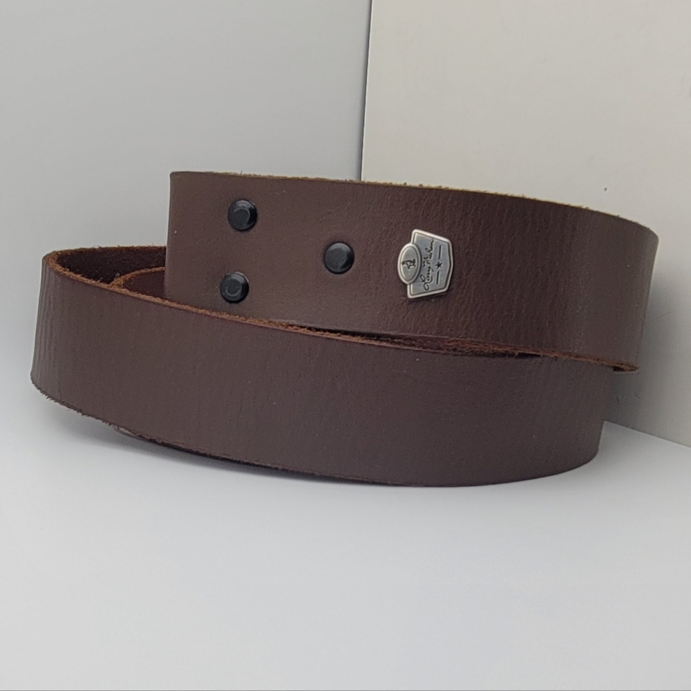 XL / 36" Larry Mahan Vintage Genuine Leather Belt Men No Buckle
